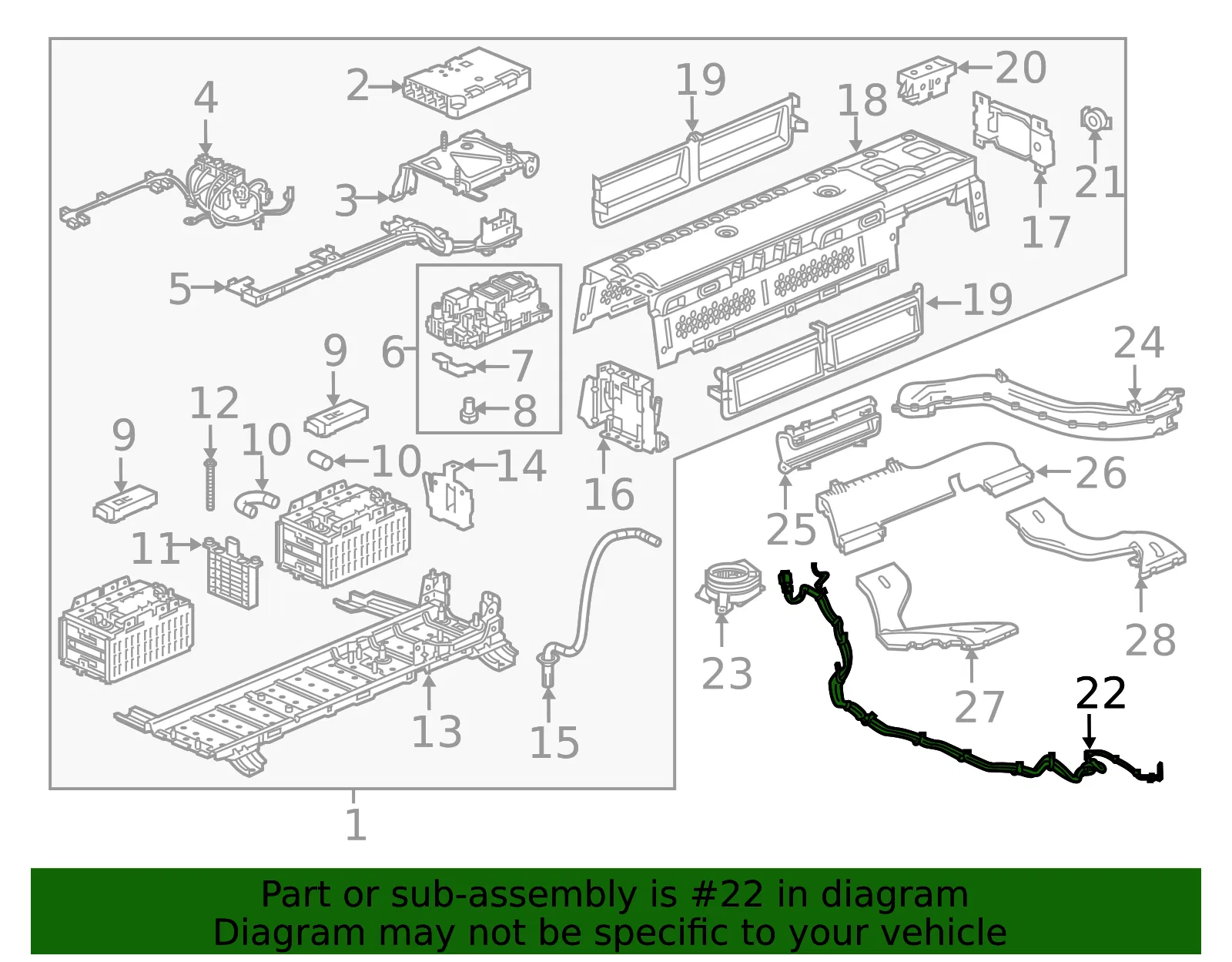 Negative Battery Cable - GM (26218510)