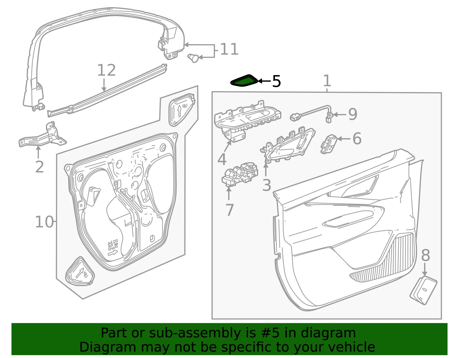 Switch Panel Cap - GM (26381349)