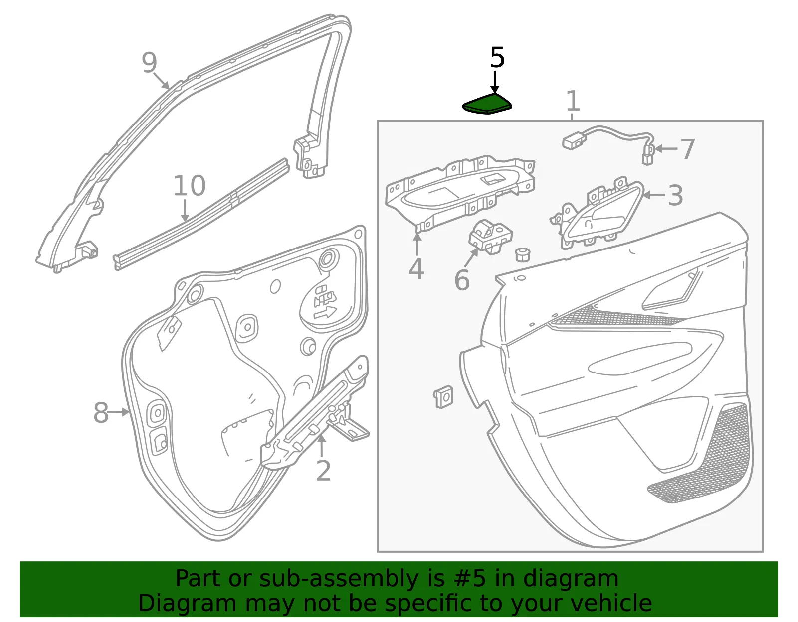 Switch Panel Cap - GM (26381350)