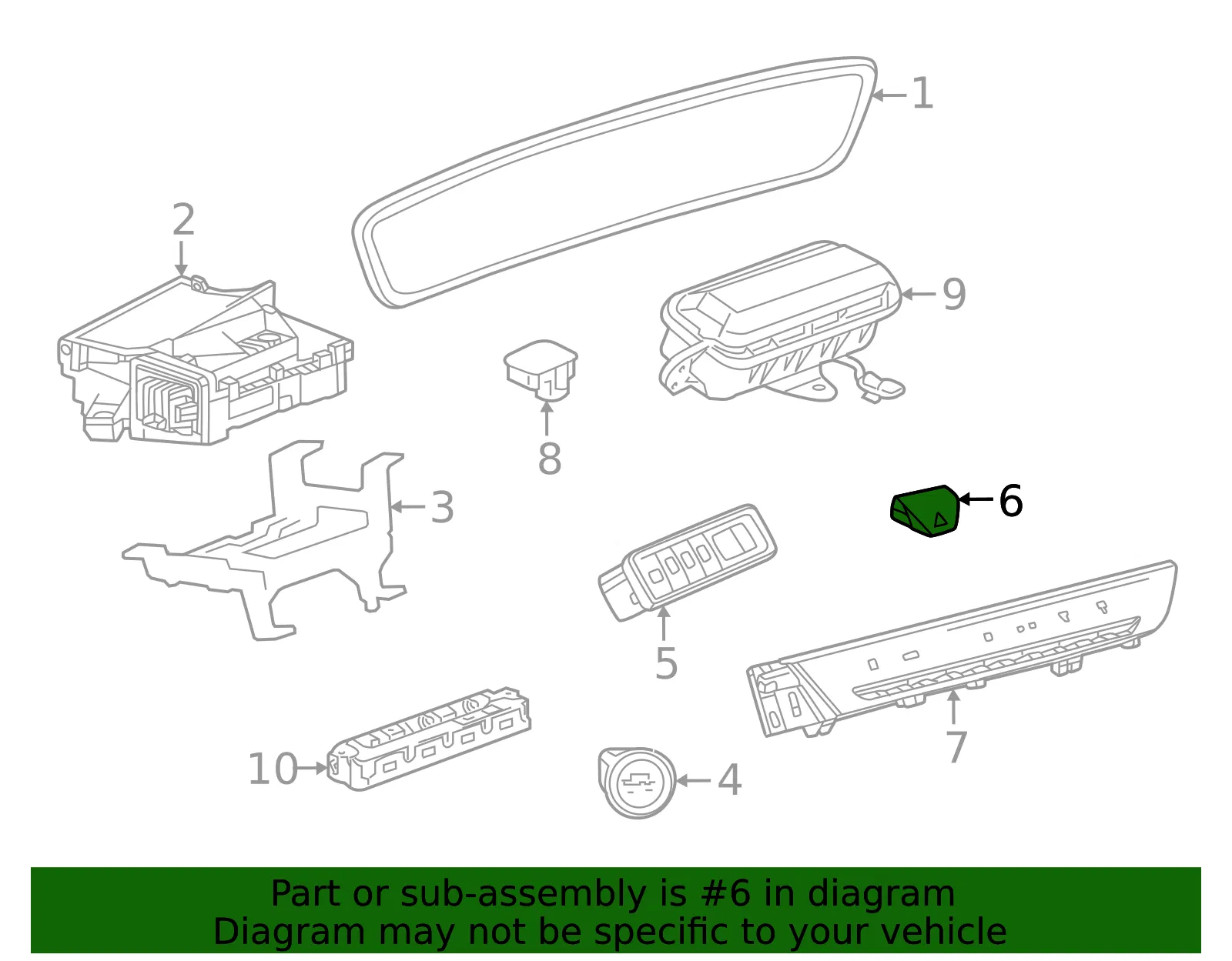 Hazard Switch - GM (26389872)
