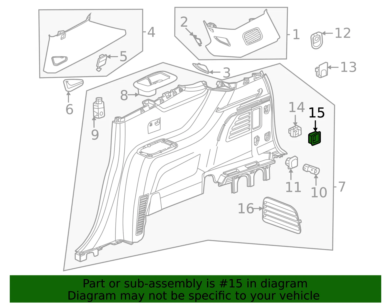 Switch Bezel - GM (26419318)