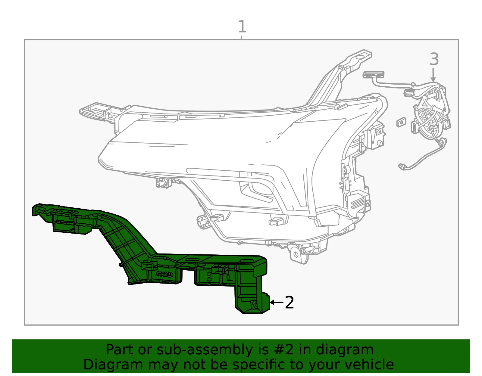 Headlamp Bracket - GM (26426093)