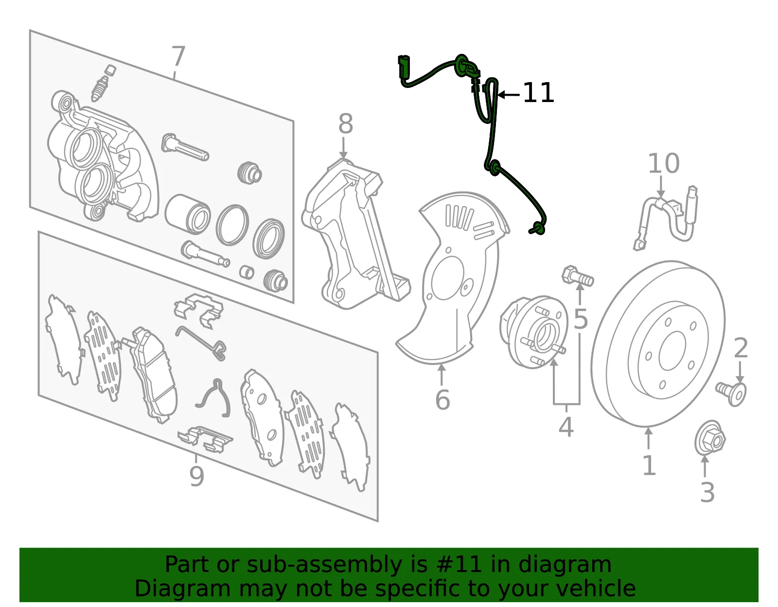 ABS Sensor - GM (26491095)