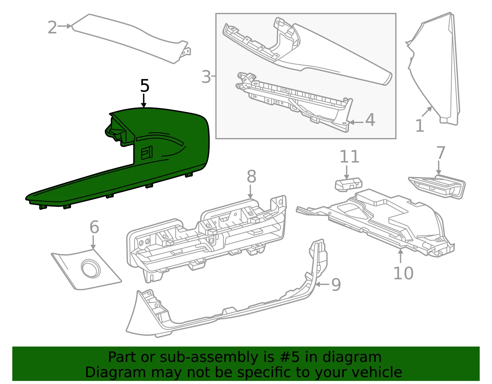 Inst Panel Lamp - GM (26491490)