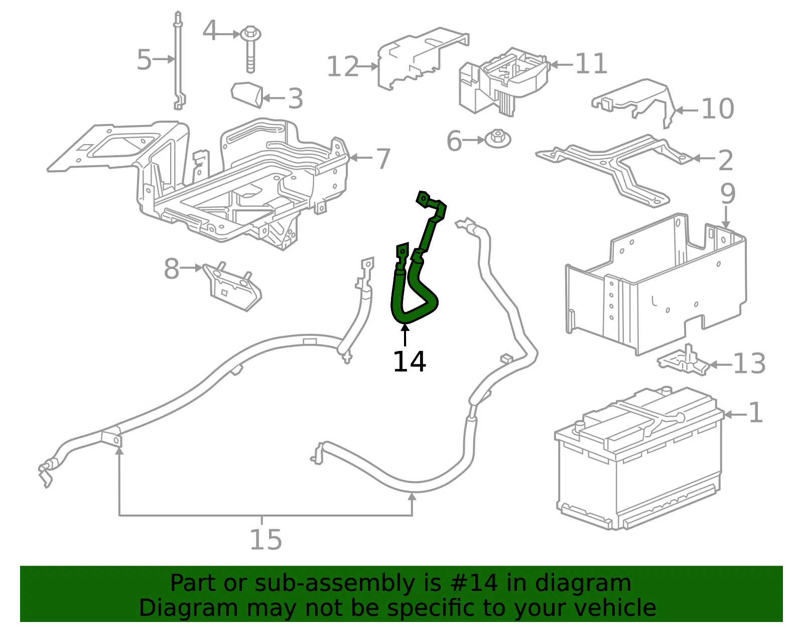 Battery Cable - GM (26497481)