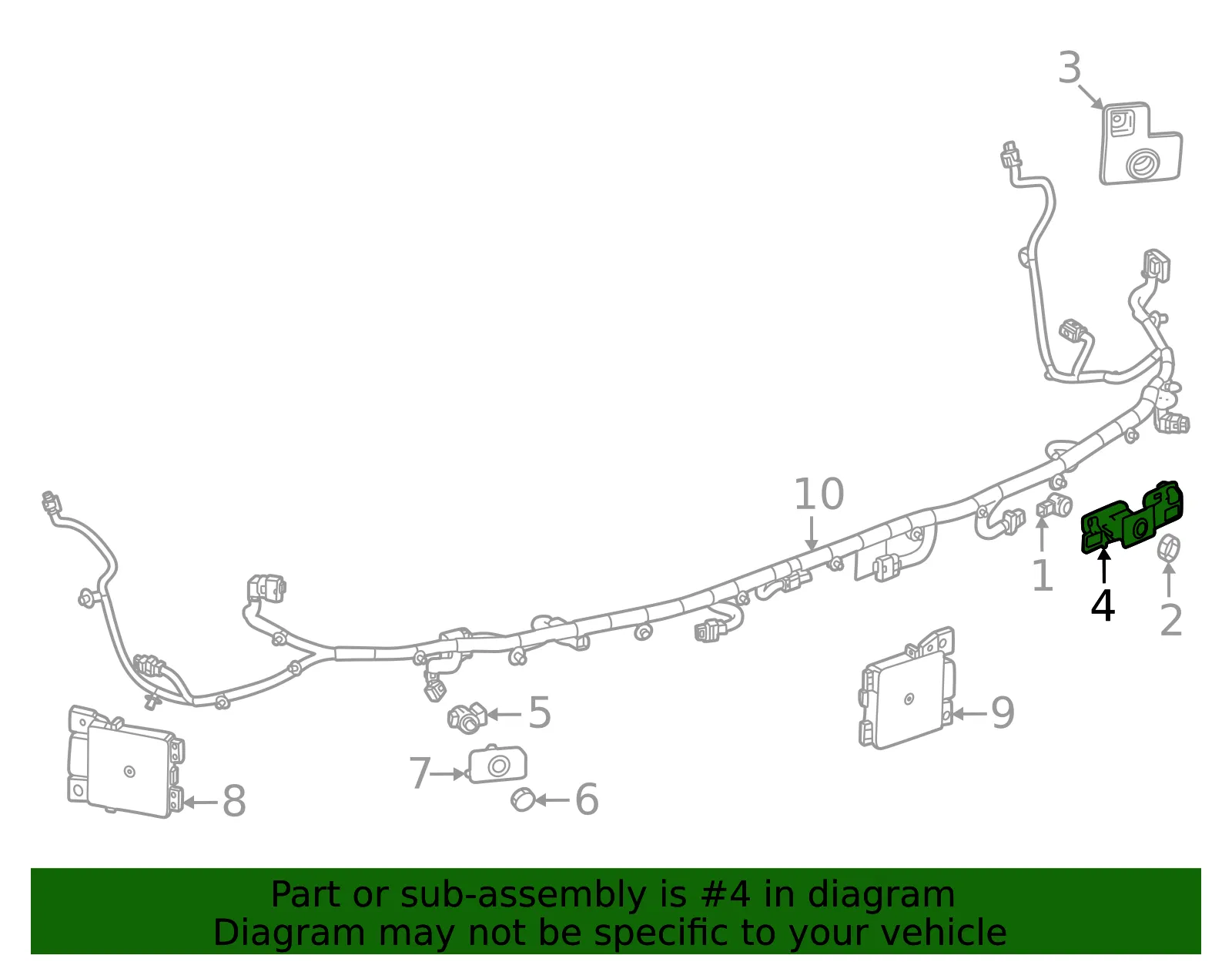 Park Sensor Retainer Bracket - GM (26523418)