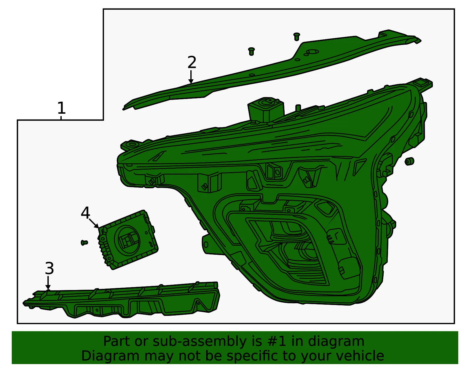 Headlamp - GM (26599846)