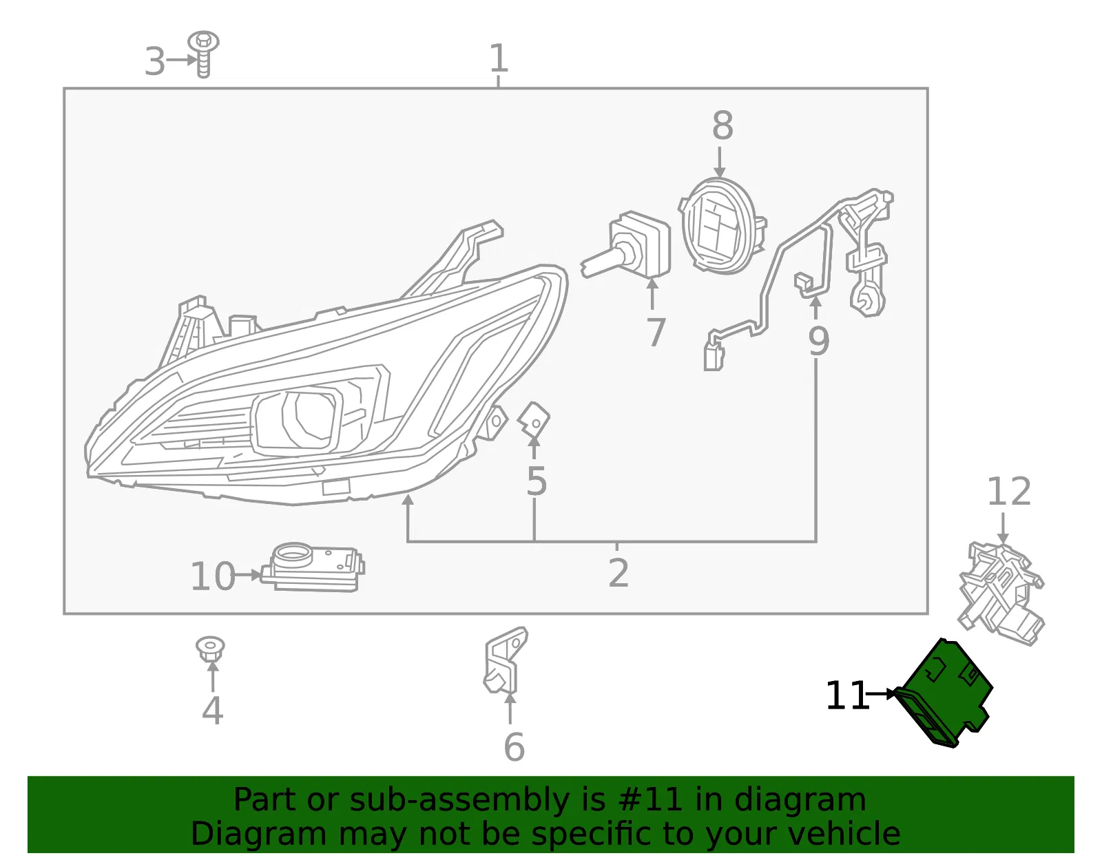 Head Lamp Control Module - GM (26700023)