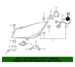 Head Light Socket - GM (39020448)
