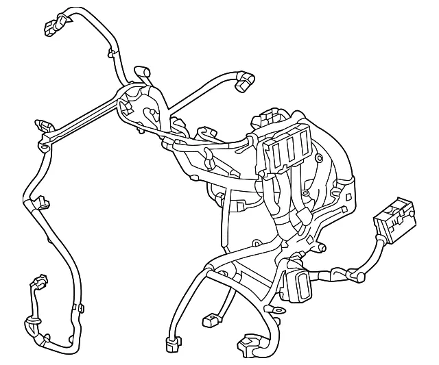 Engine Control Module and Engine Wiring Harness - GM (39033144)