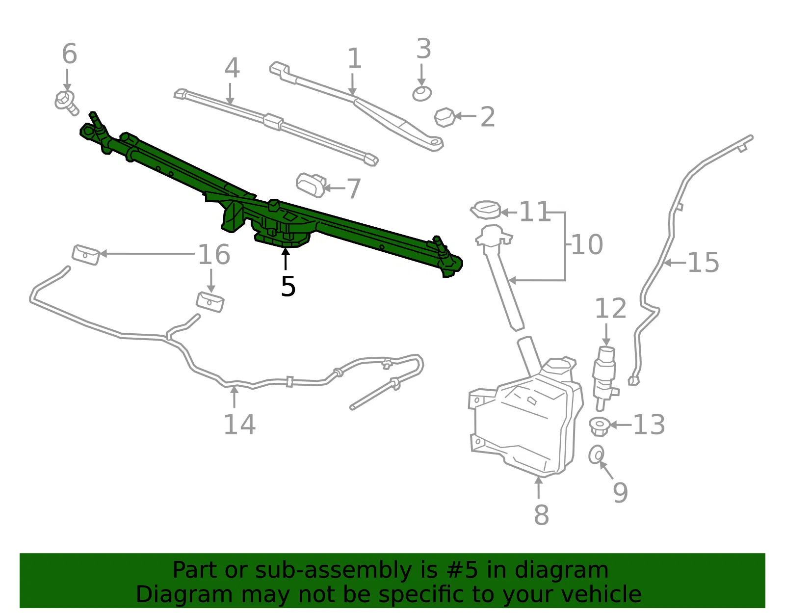 Windshield Wiper System Module - GM (39034608)