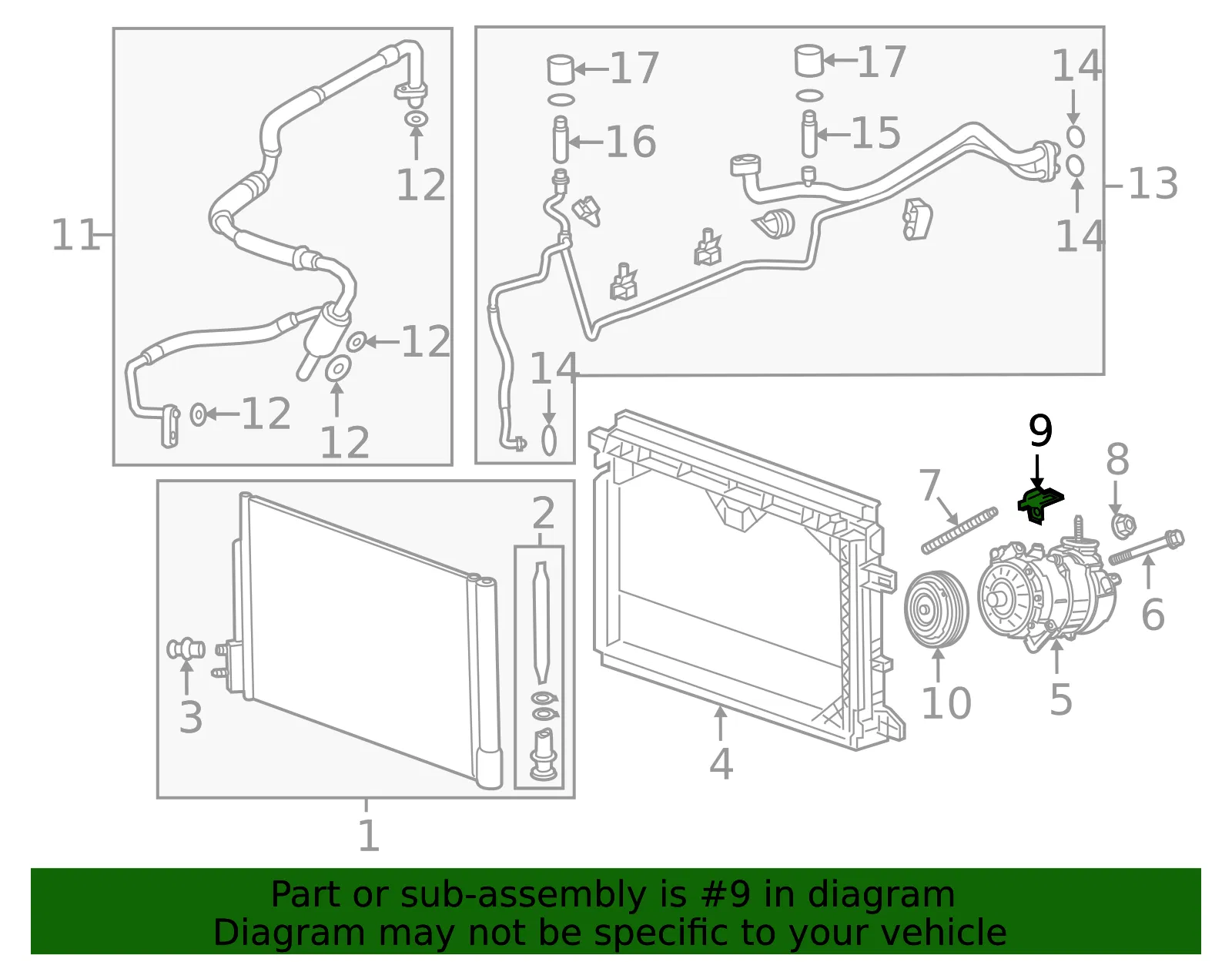 Engine Control Module and Engine Wiring Harness Bracket - GM (39035903)