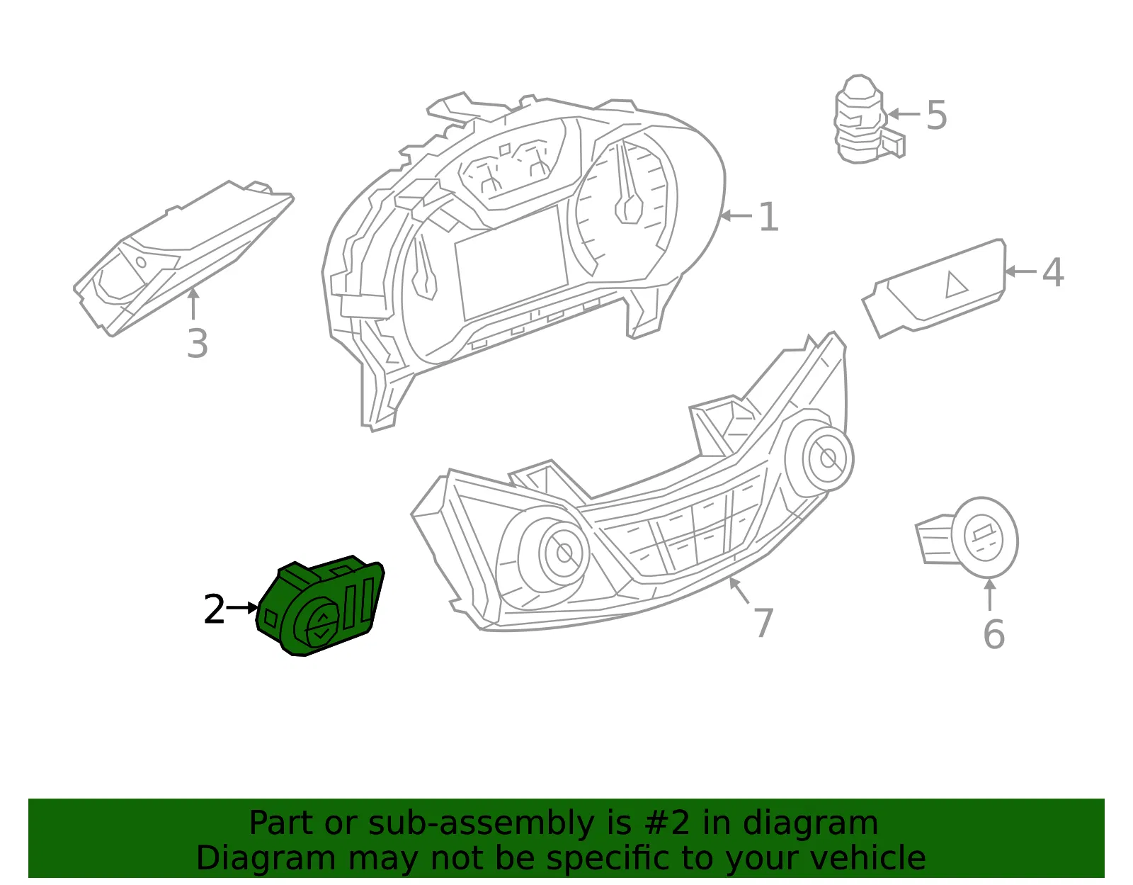Headlamp Switch - ACDelco (39059533)