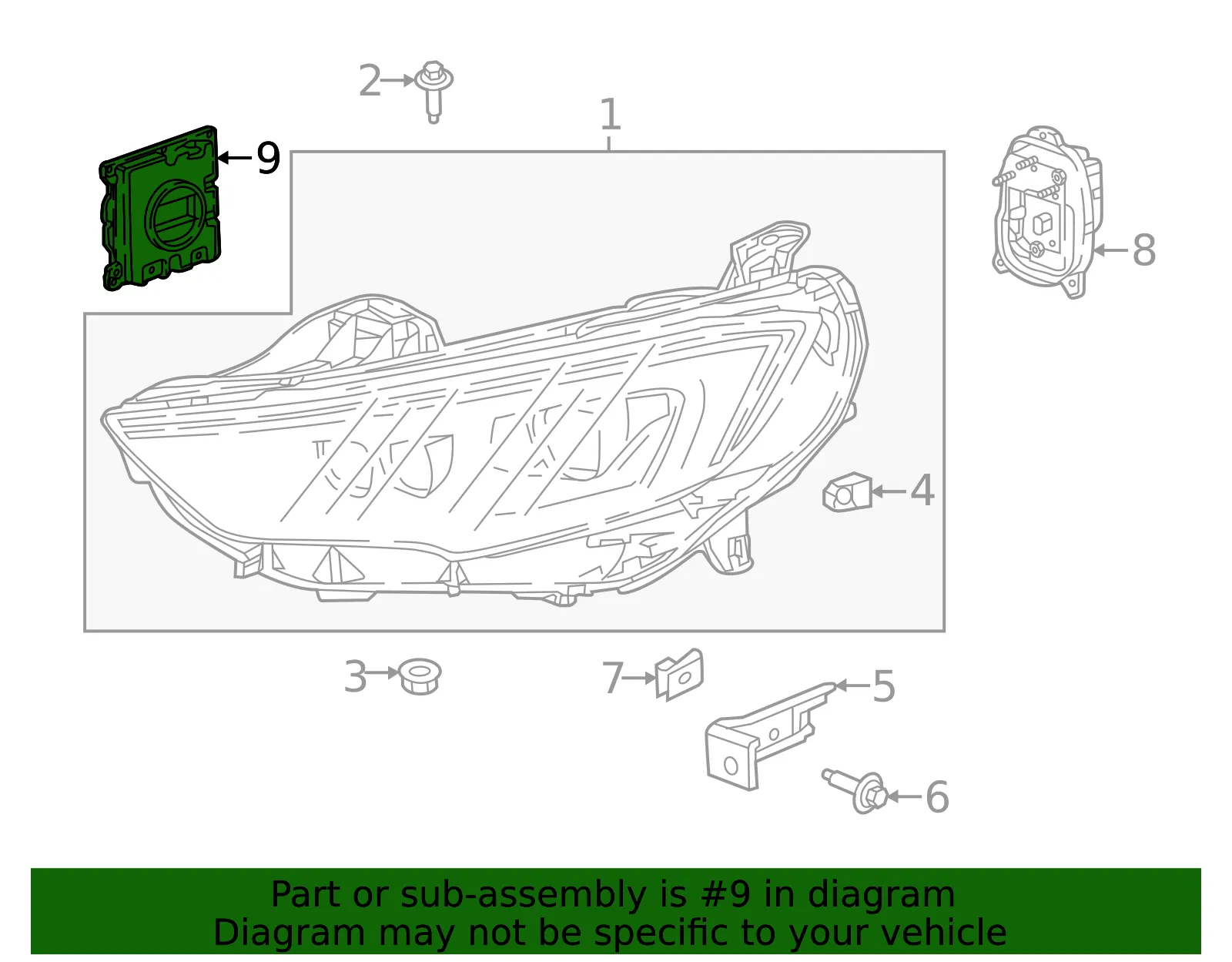 Headlamp Control Module - GM (39102898)
