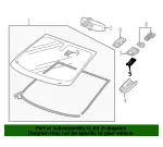 Jet Black Windshield Multifunction Sensor Mount Bracket Cover Insert - GM (39117600)