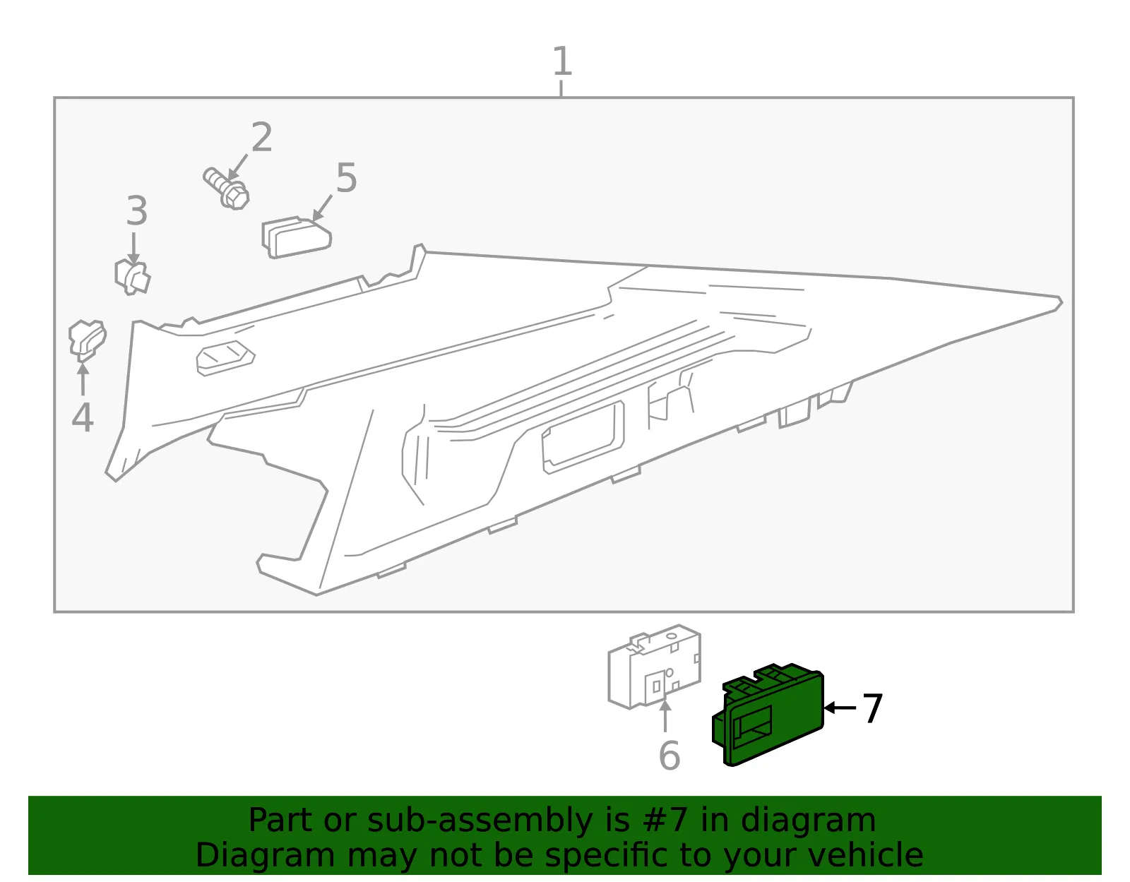 Switch Bezel - GM (39200354)