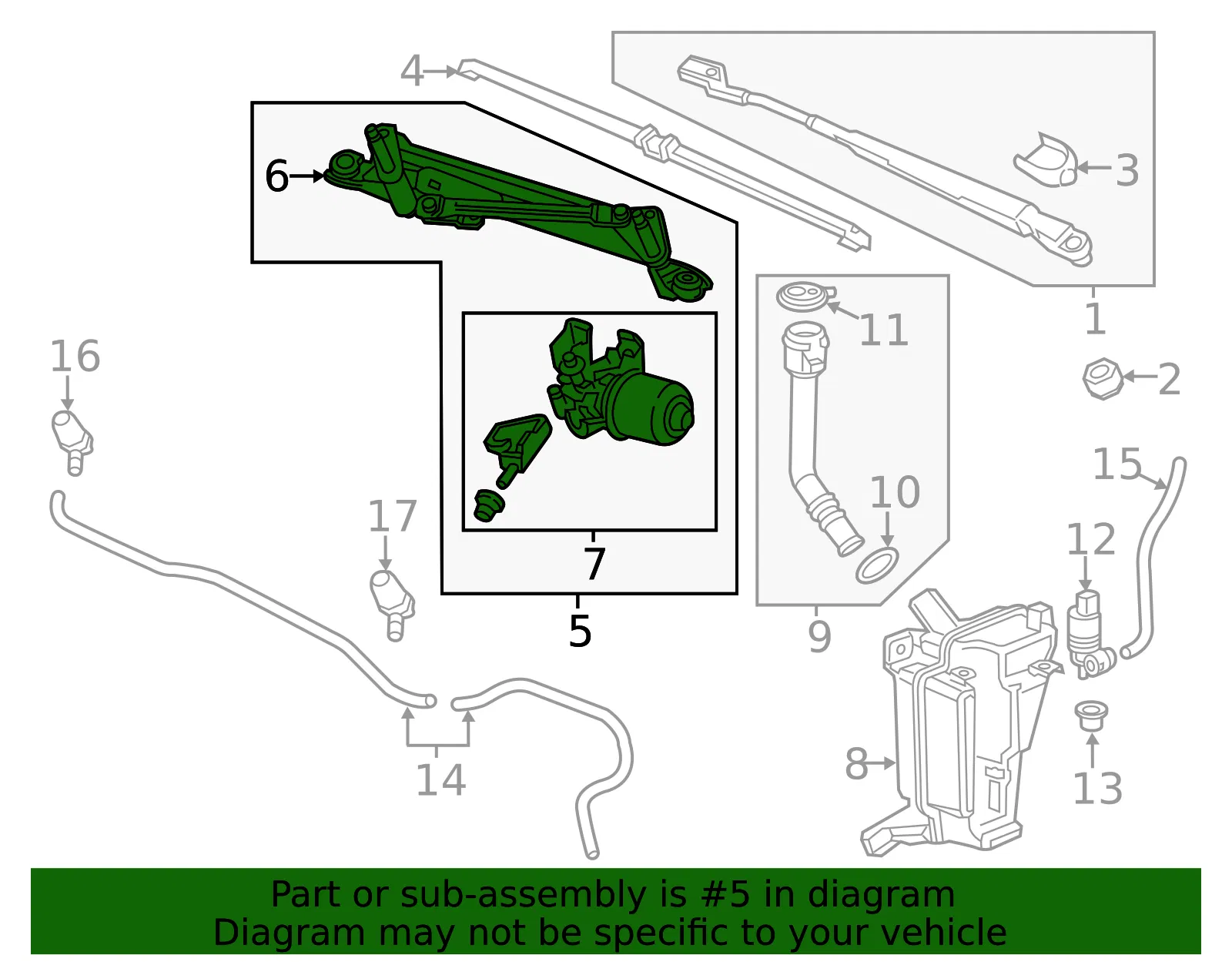 Windshield Wiper System Module - GM (42333713)