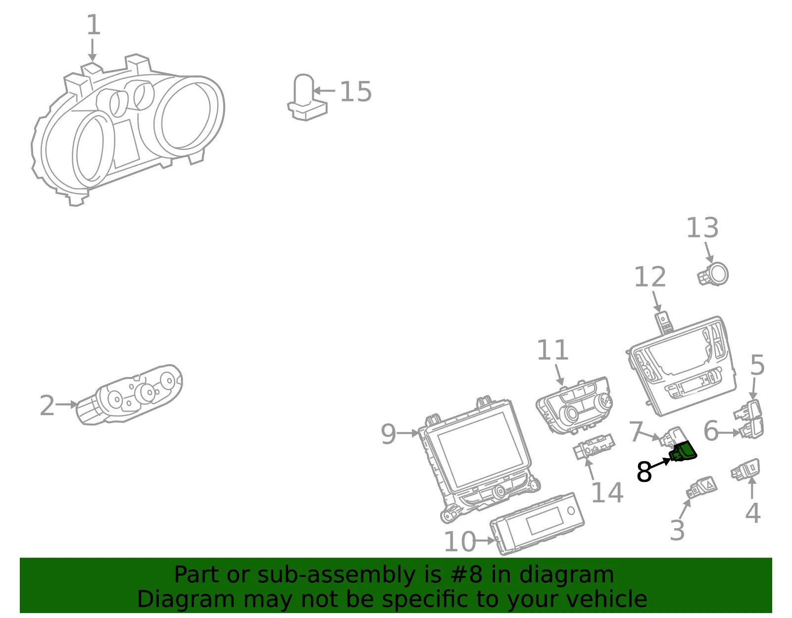 Accessory Switch - GM (42364073)