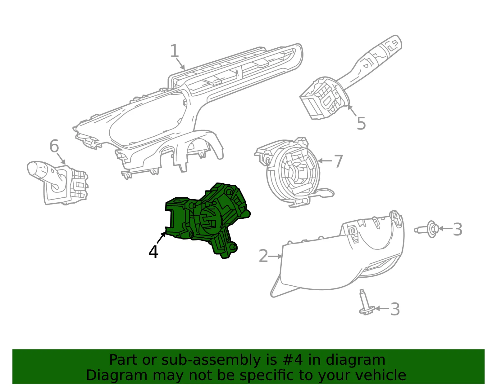 Turn Signal Switch Bracket - GM (42372811)