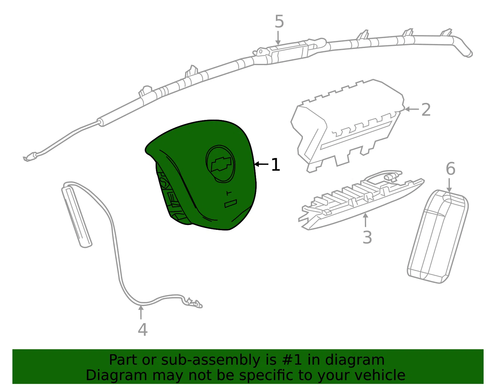 Driver Inflator Module - GM (42439561)