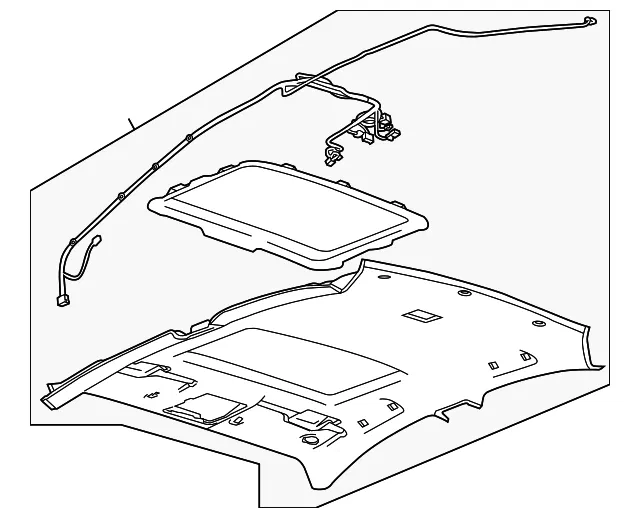 Light Titanium Headliner - GM (42476458)