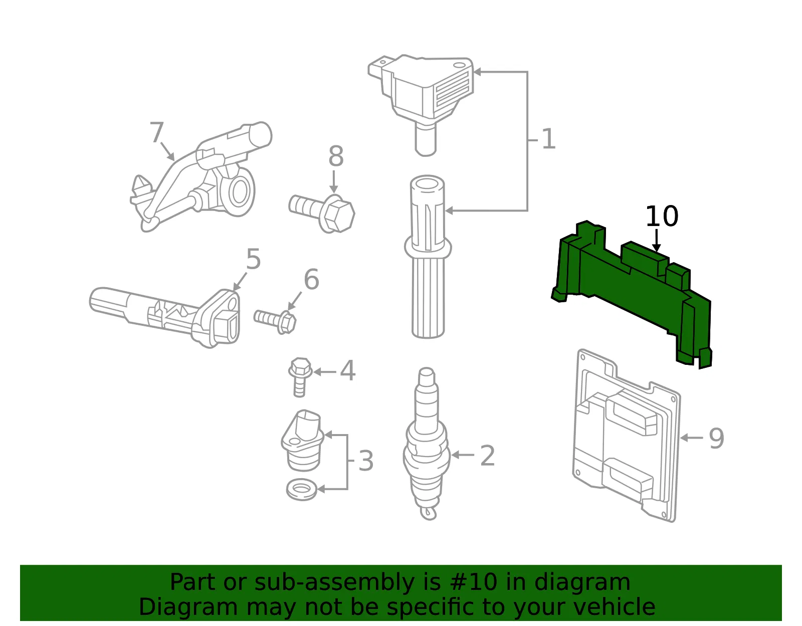 Engine Control Module Housing Bracket - GM (42496158)