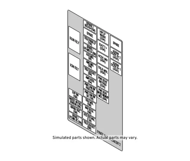 Fuse Block Label - GM (42562972)