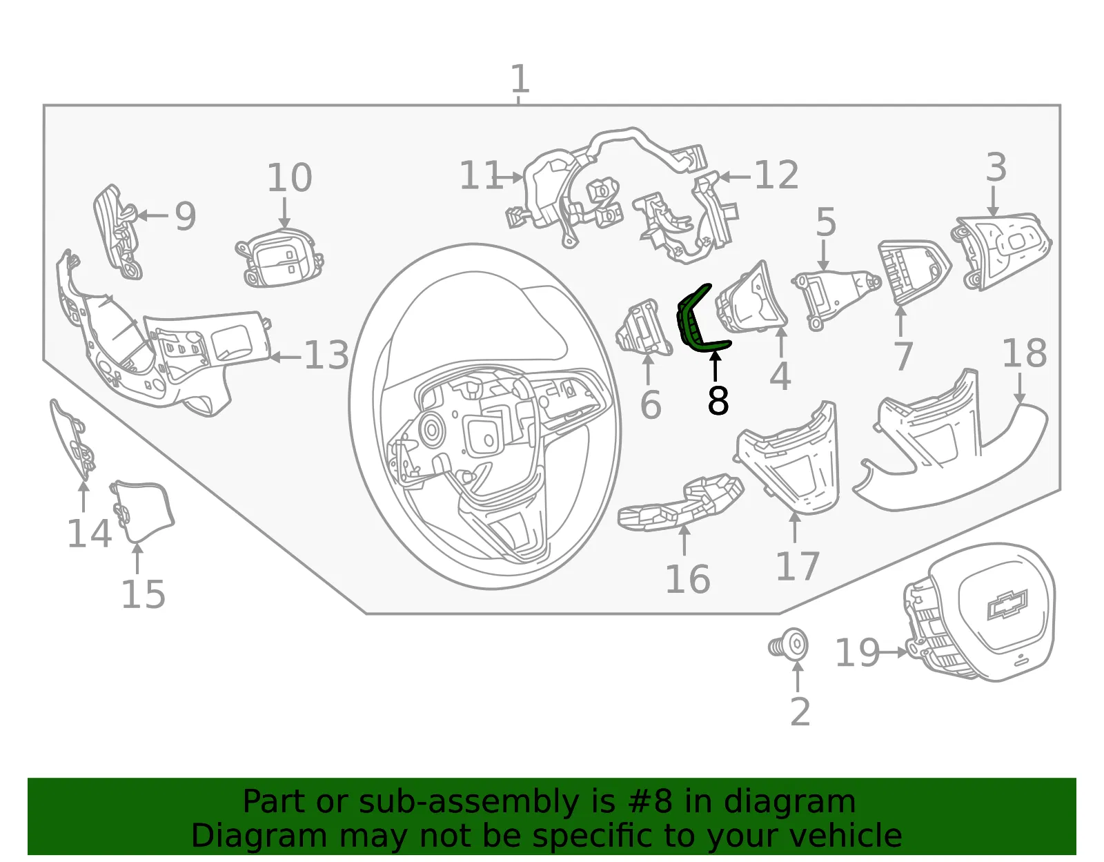Switch Cover - GM (42577253)