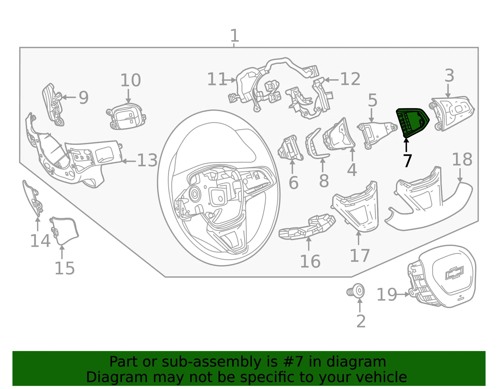 Switch Cover - GM (42577254)
