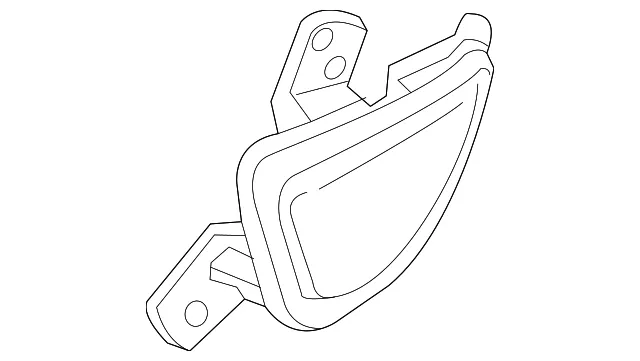 Reflector - Passenger Side (RH) - GM (42598151)