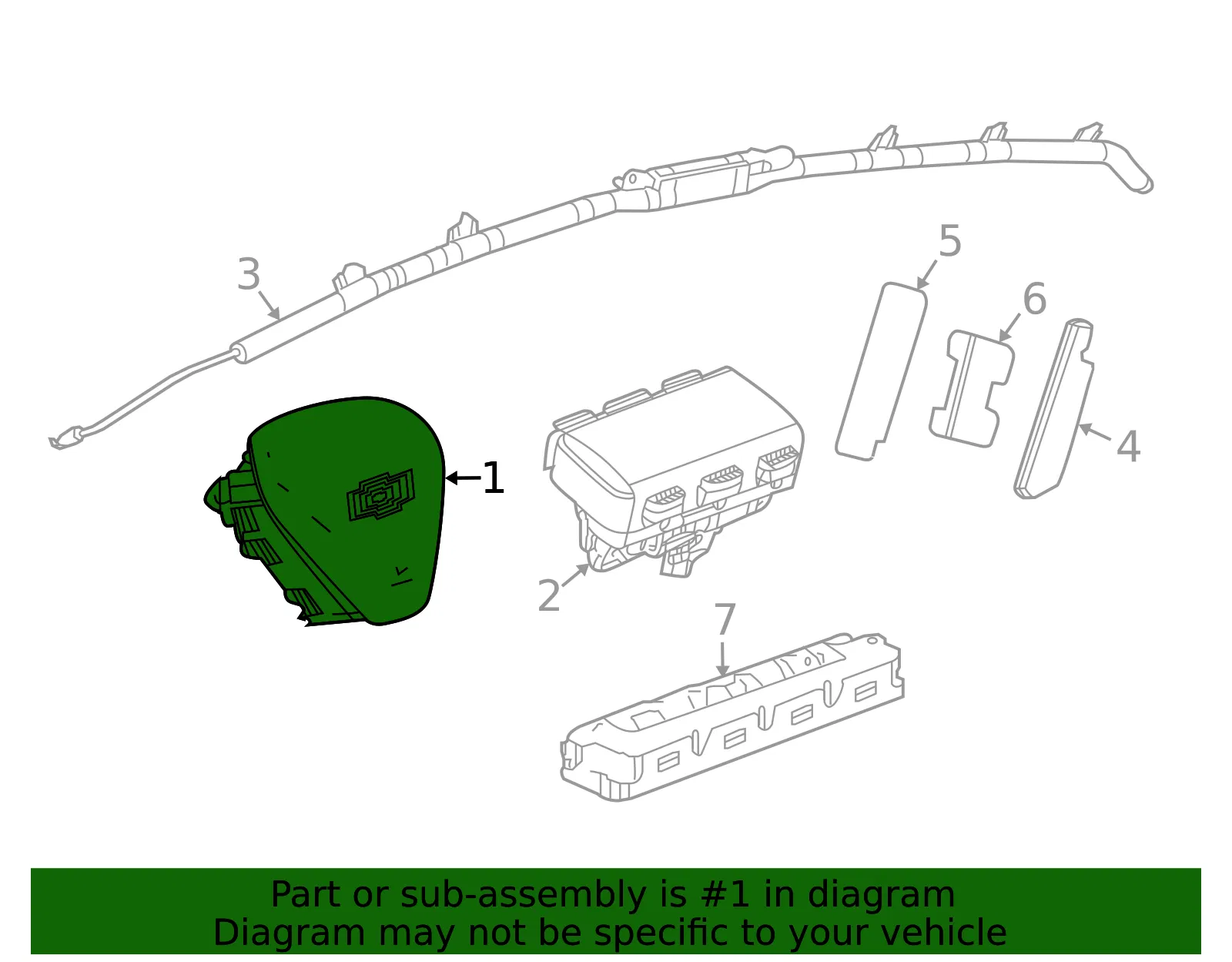 Driver Inflator Module - GM (42650734)