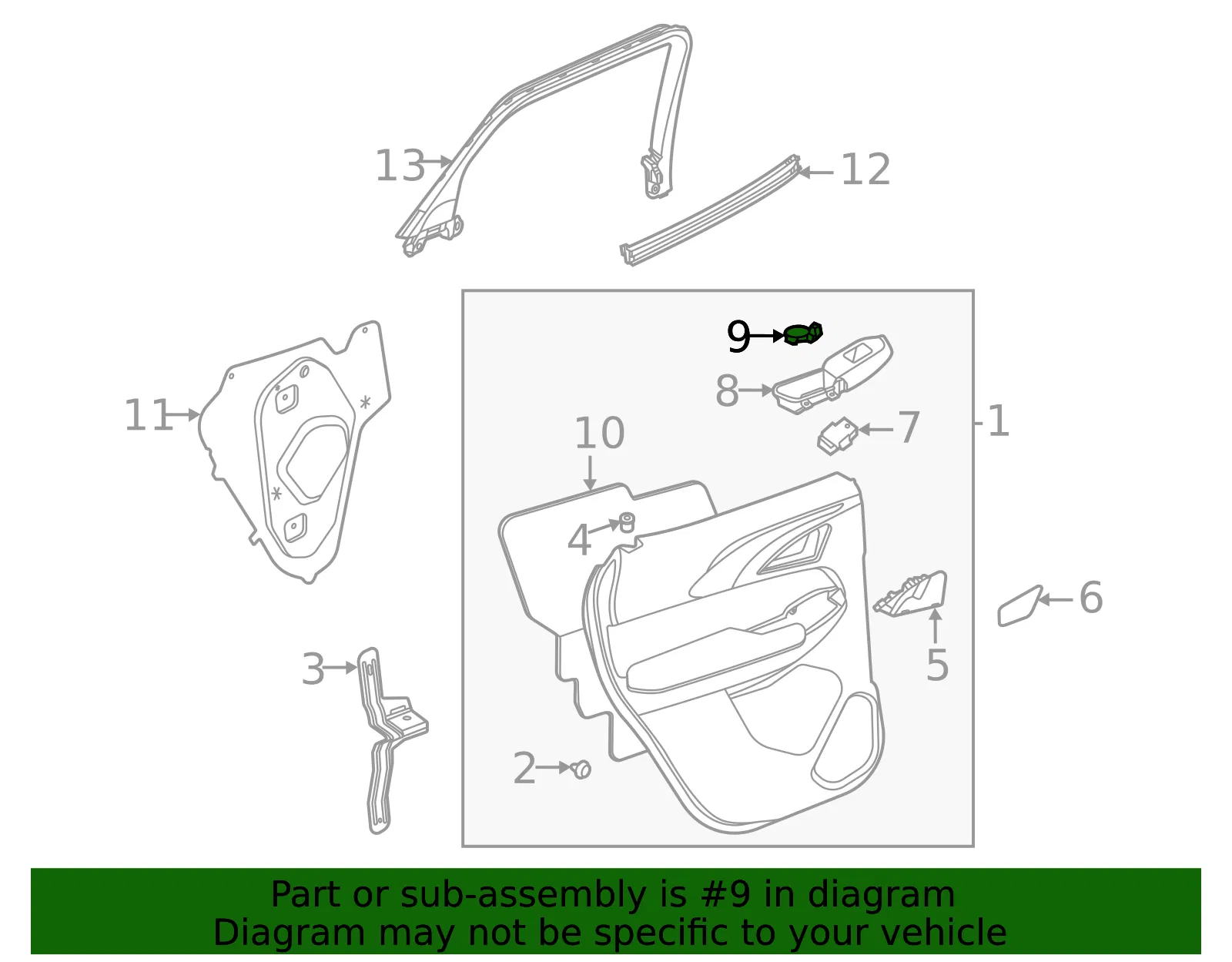 Switch Panel Cap - GM (42668042)