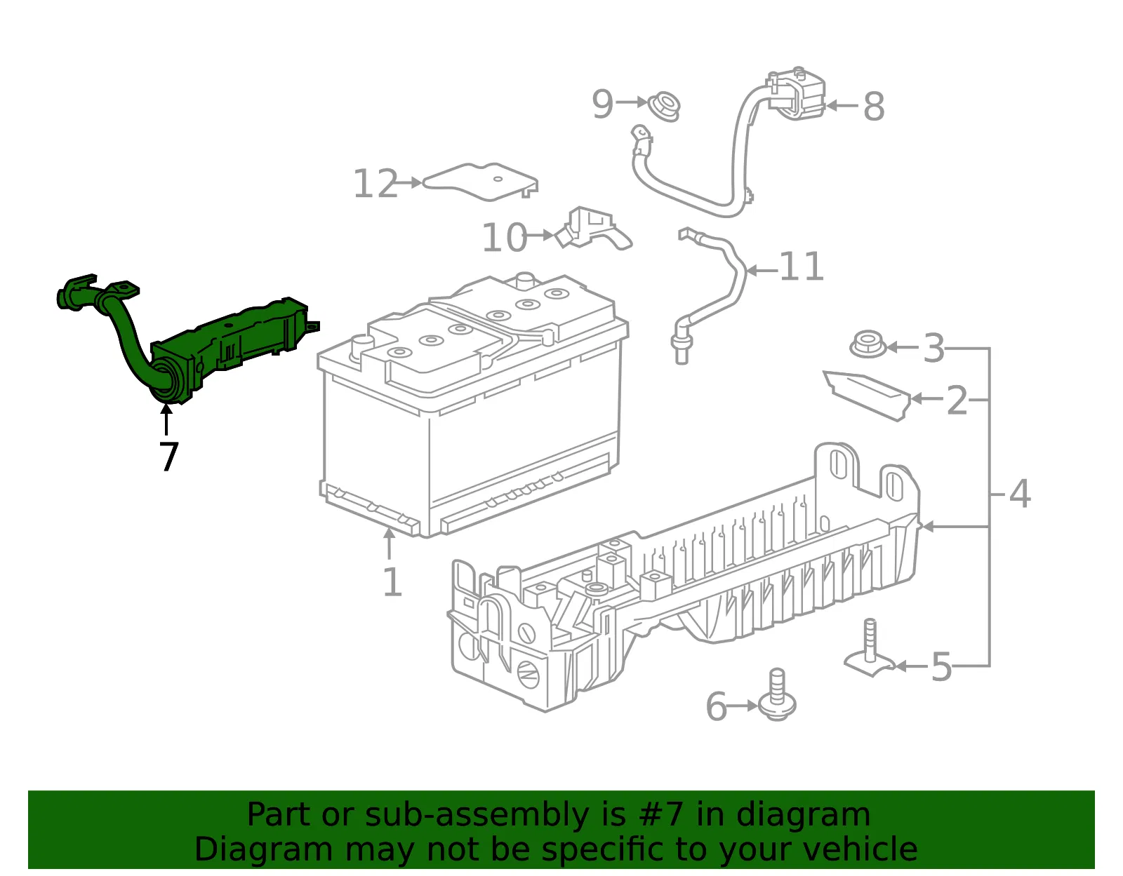 Battery Negative Cable - GM (42670653)