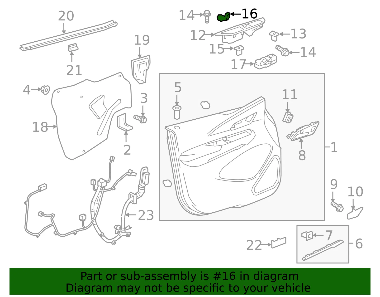 Switch Cover Cap - GM (42679655)