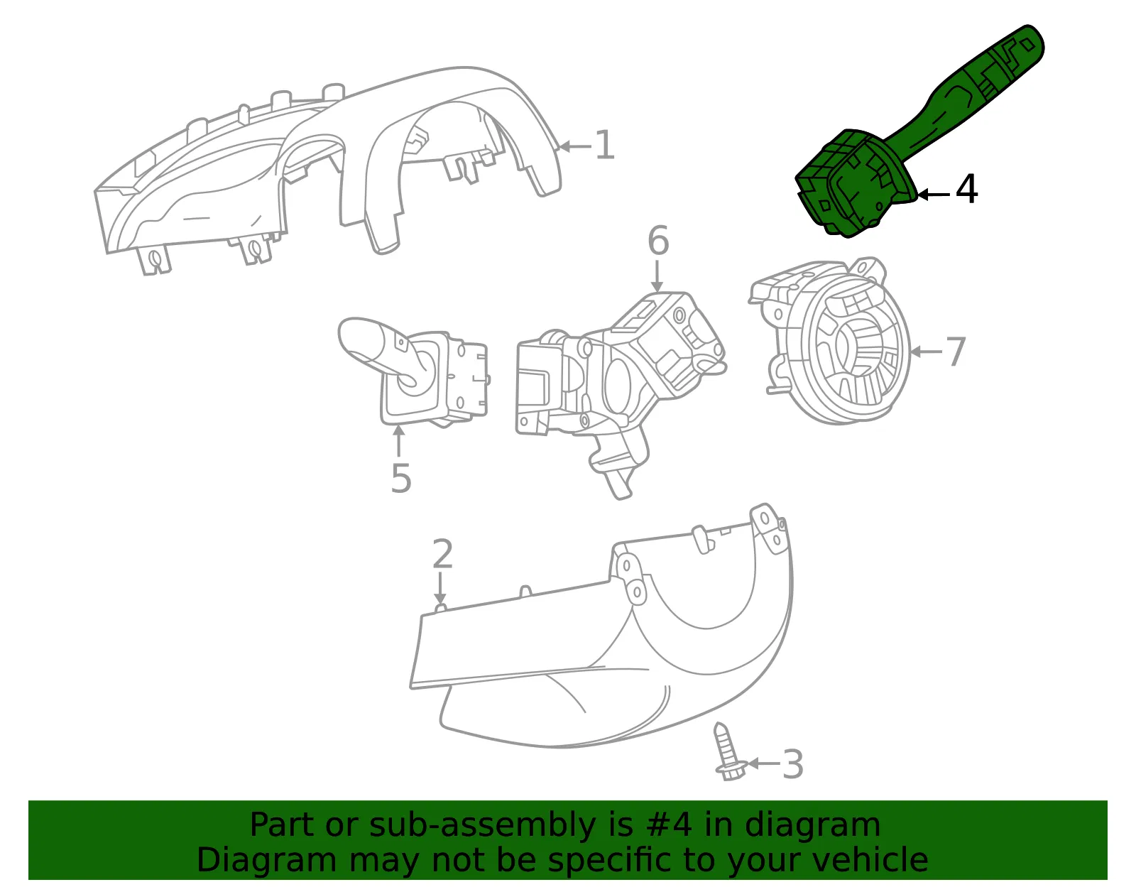 Wiper Switch - GM (42750771)