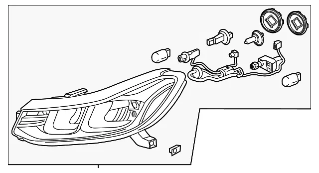 Headlamp Assembly - GM (42771353)