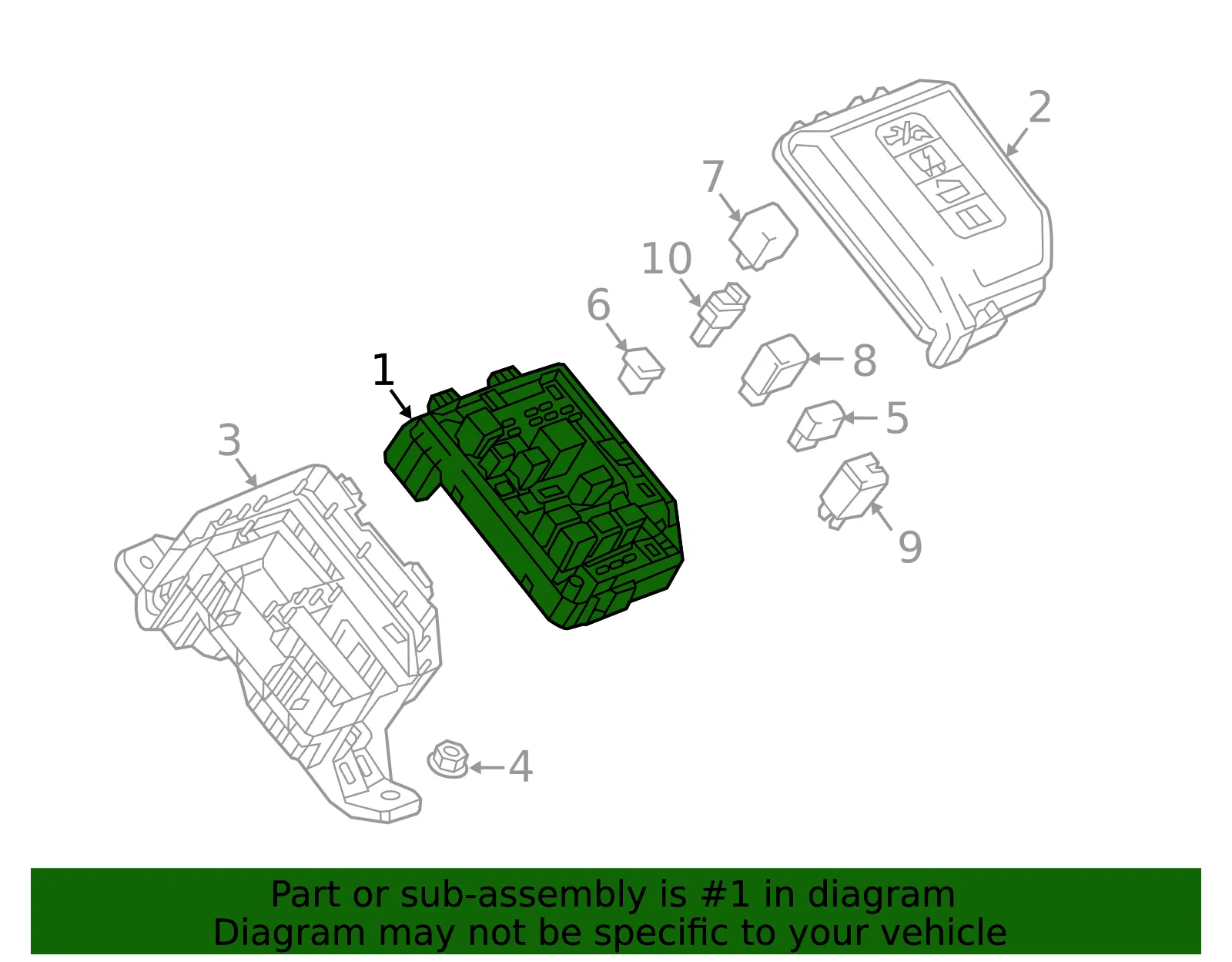Engine Wiring Harness Junction Block - GM (42776929)