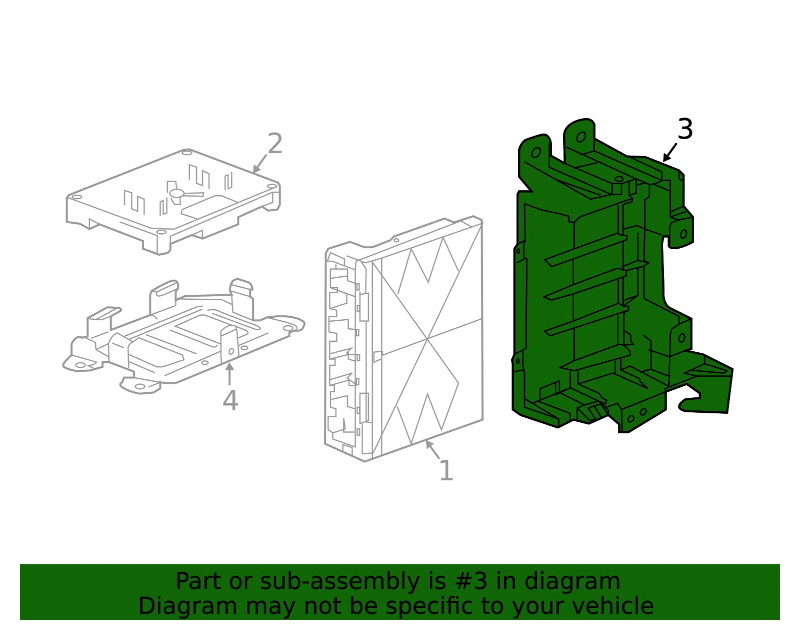 Body Control Module Bracket - GM (42778622)