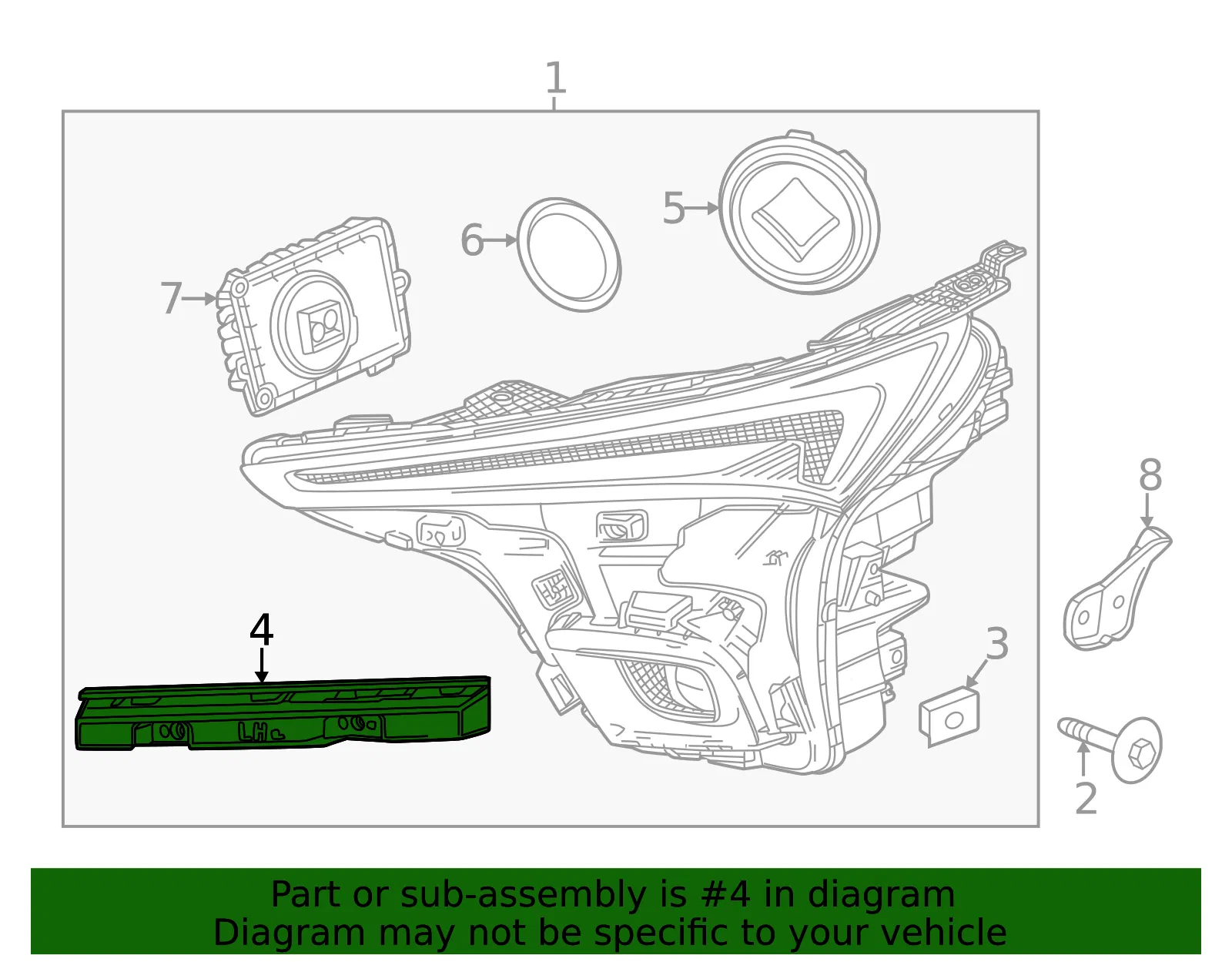 Headlight Bracket - GM (42781128)