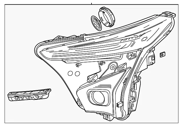 Driver Side Headlamp - GM (42788713)
