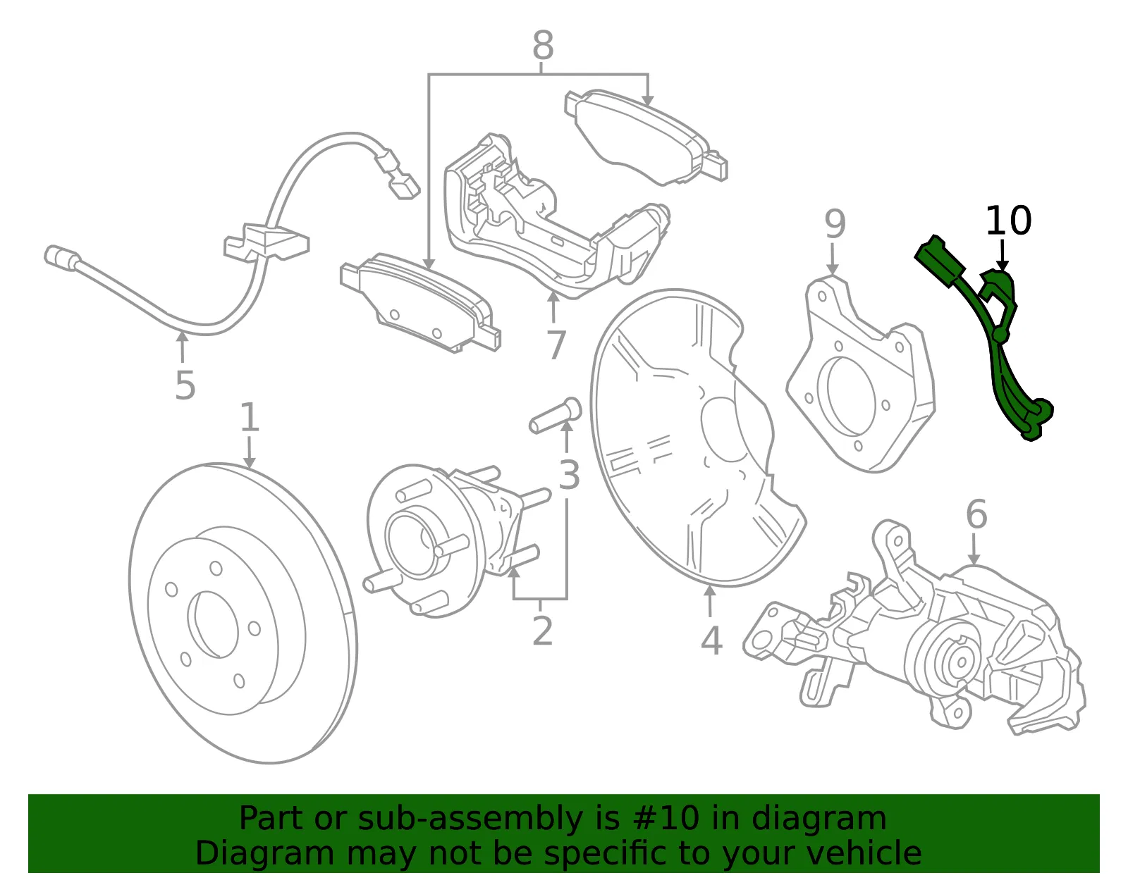 ABS Sensor - GM (42812215)