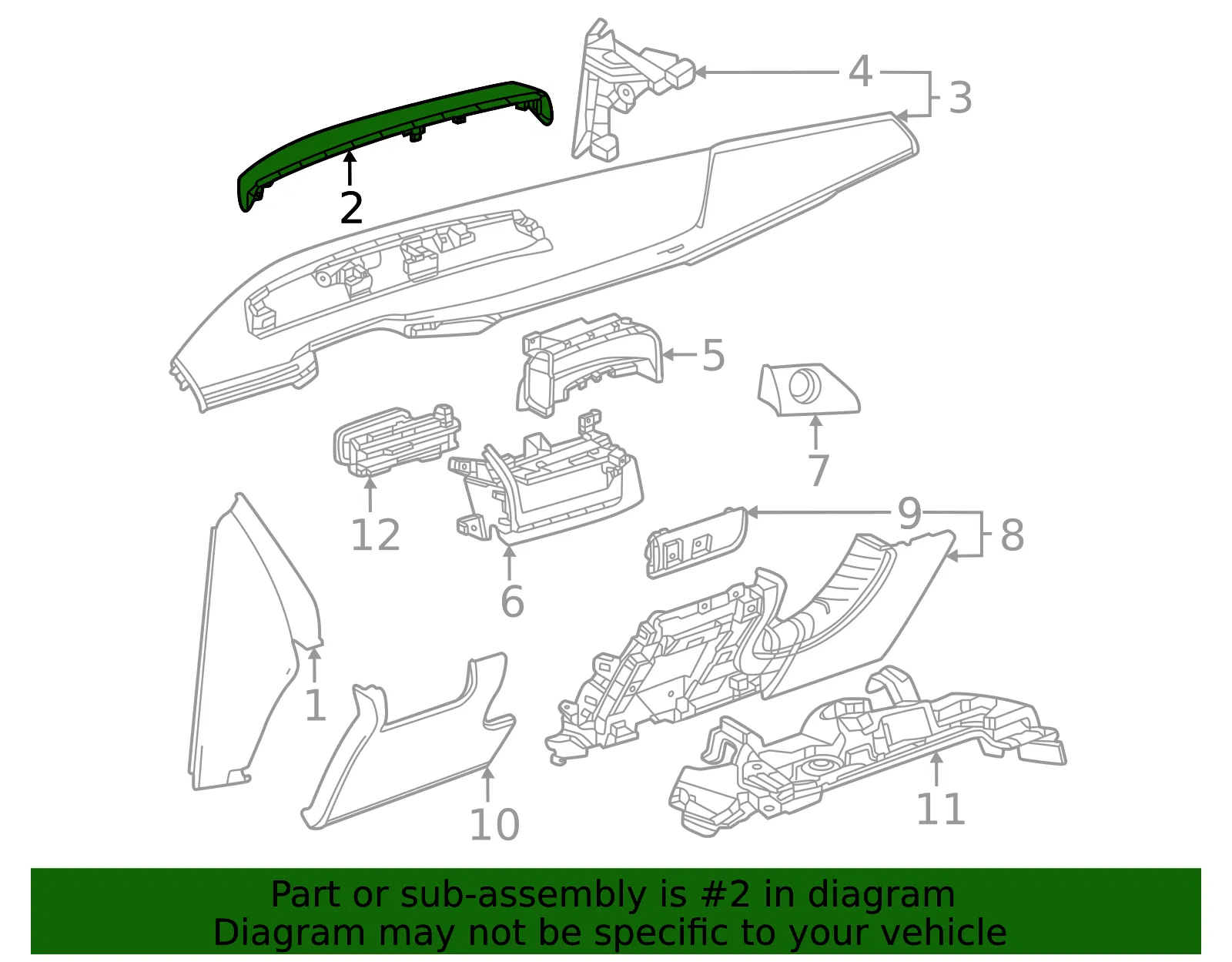 Cluster Visor - GM (42833352)