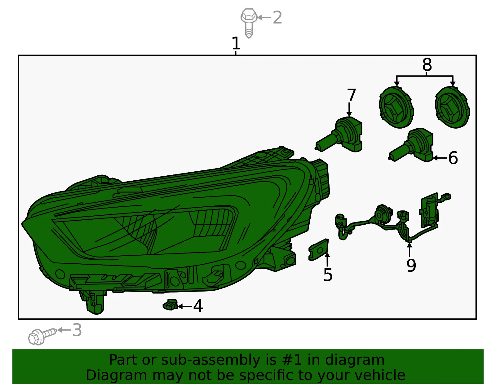 Headlamp - GM (42848831)