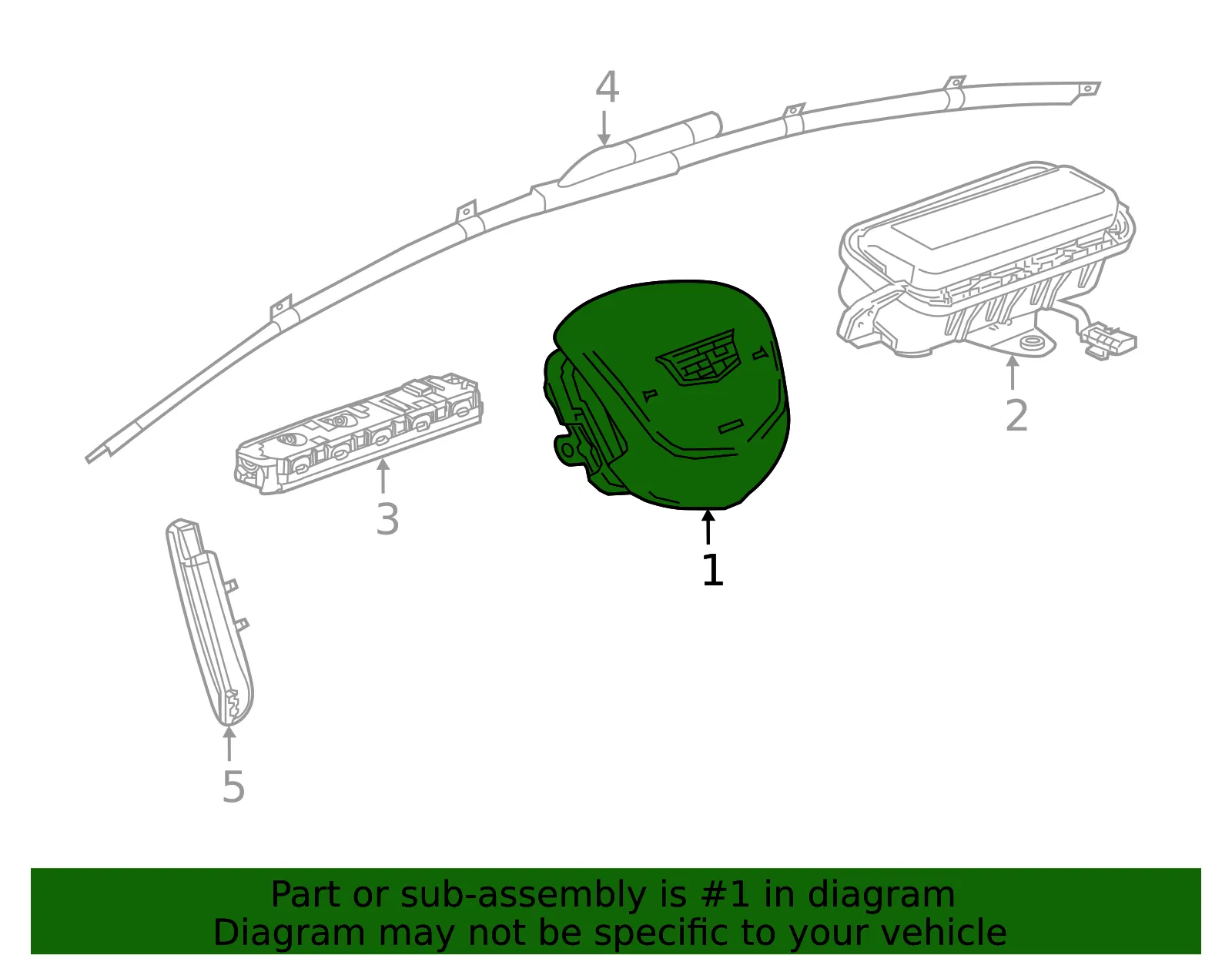 Driver Inflator Module - GM (42864283)