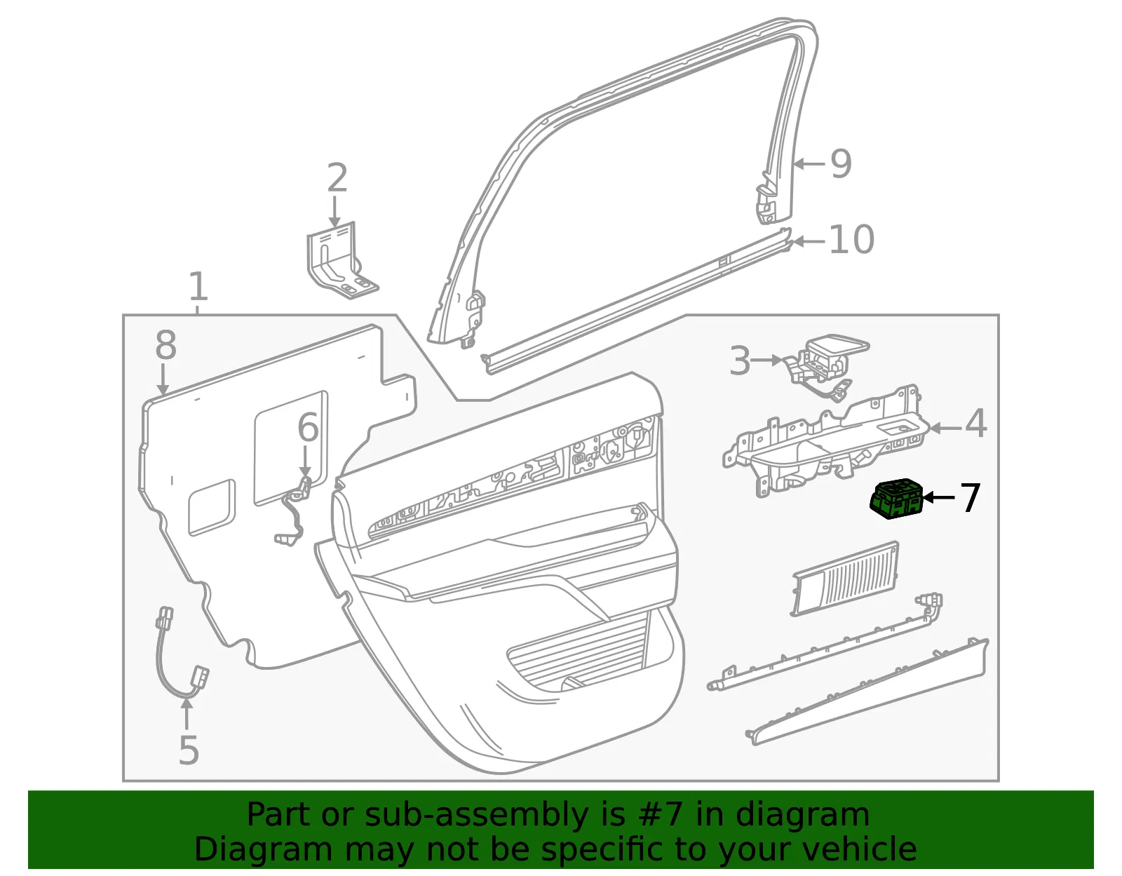 Window Switch - GM (42905026)