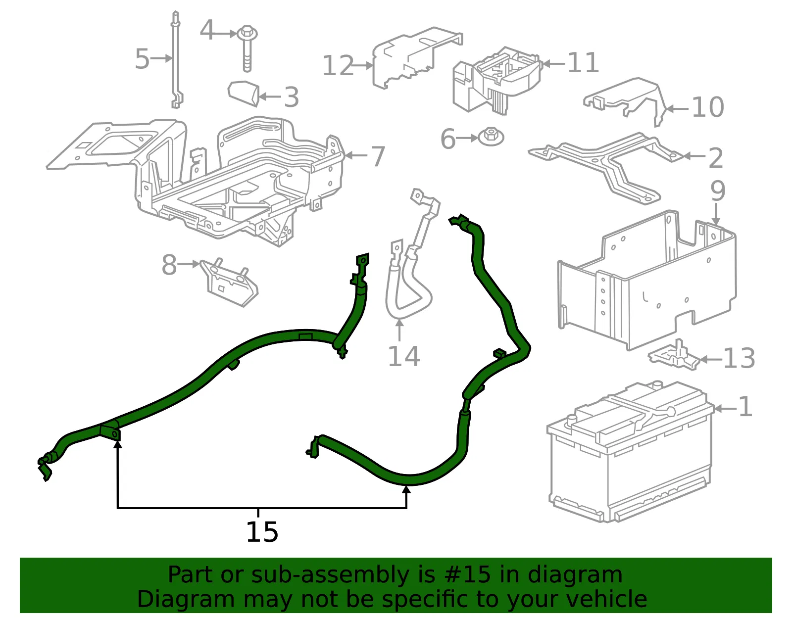 Battery Cable - GM (42907026)