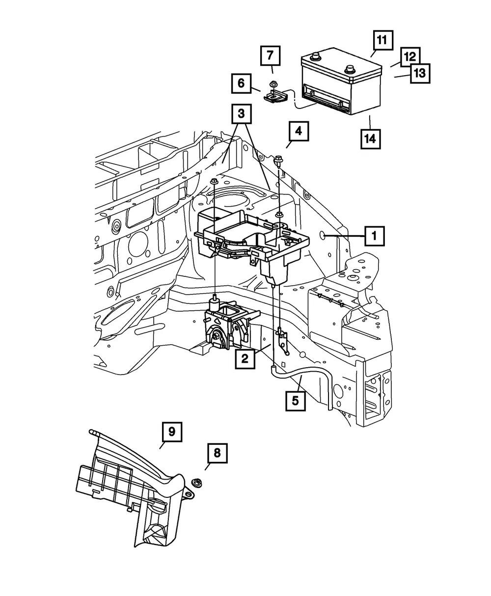 Dry Battery, Europe - Mopar (4364958)