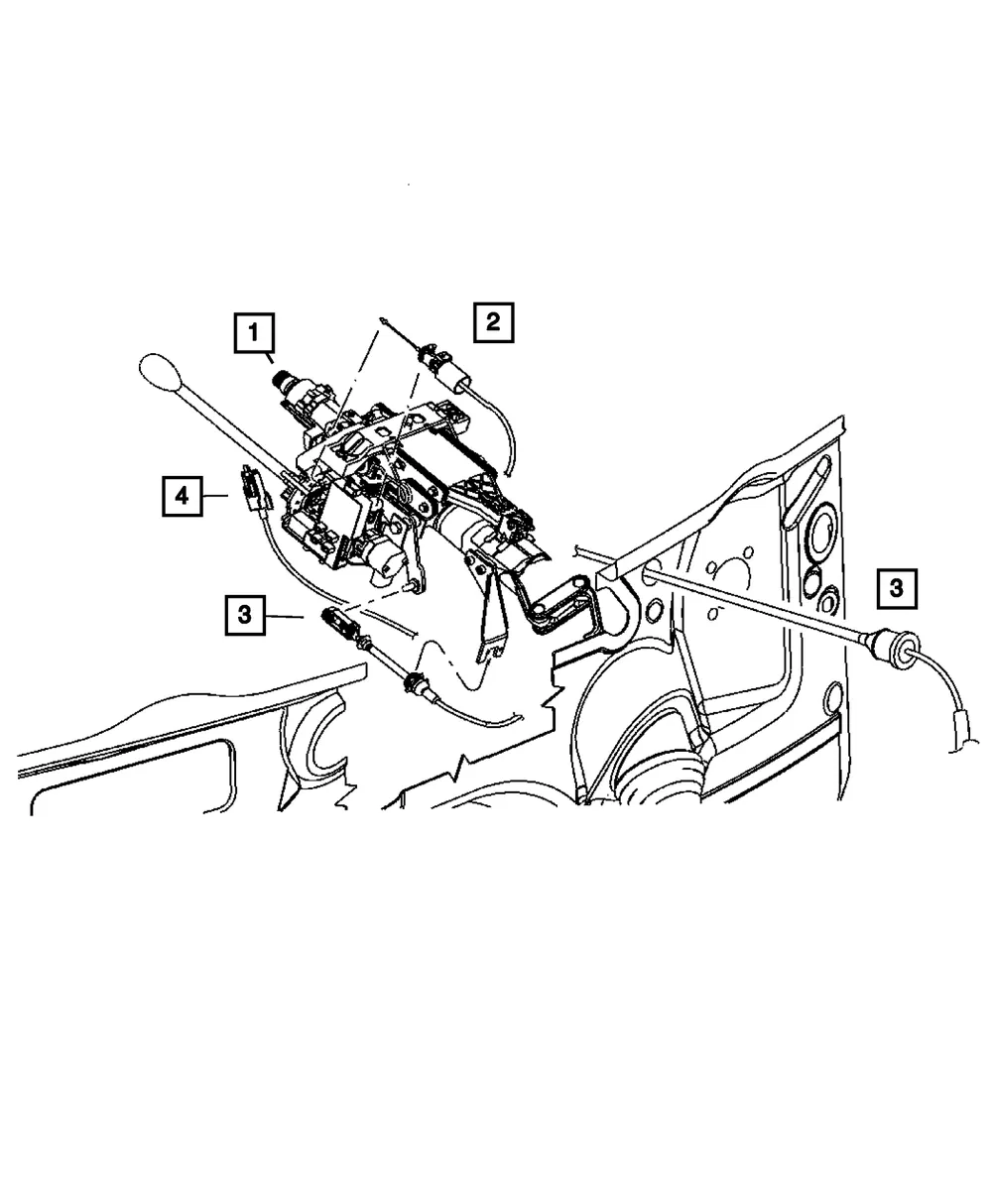 Ignition Interlock Cable - Mopar (4578076AA)