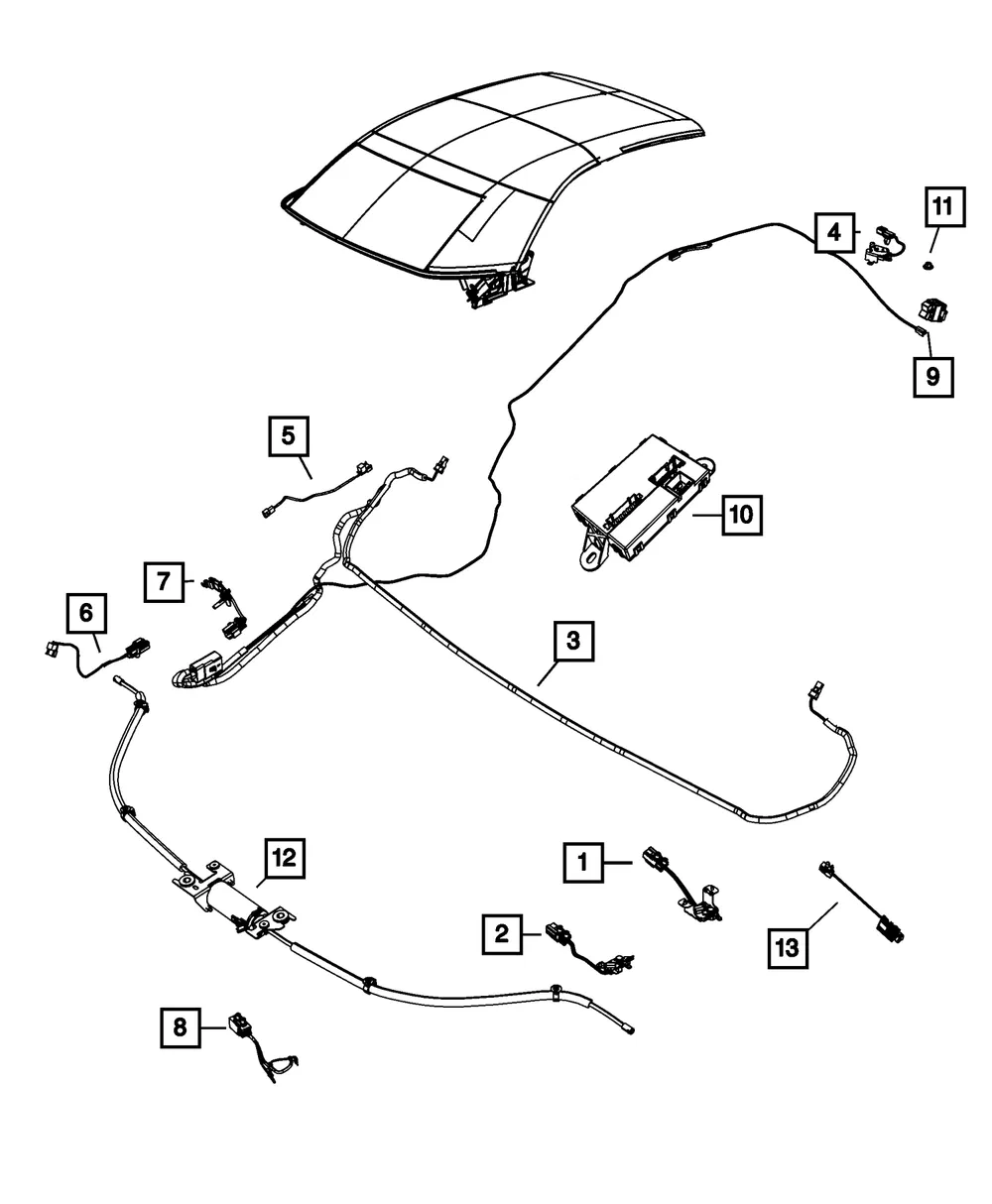 Convertible Top Control Module - Mopar (4602674al)