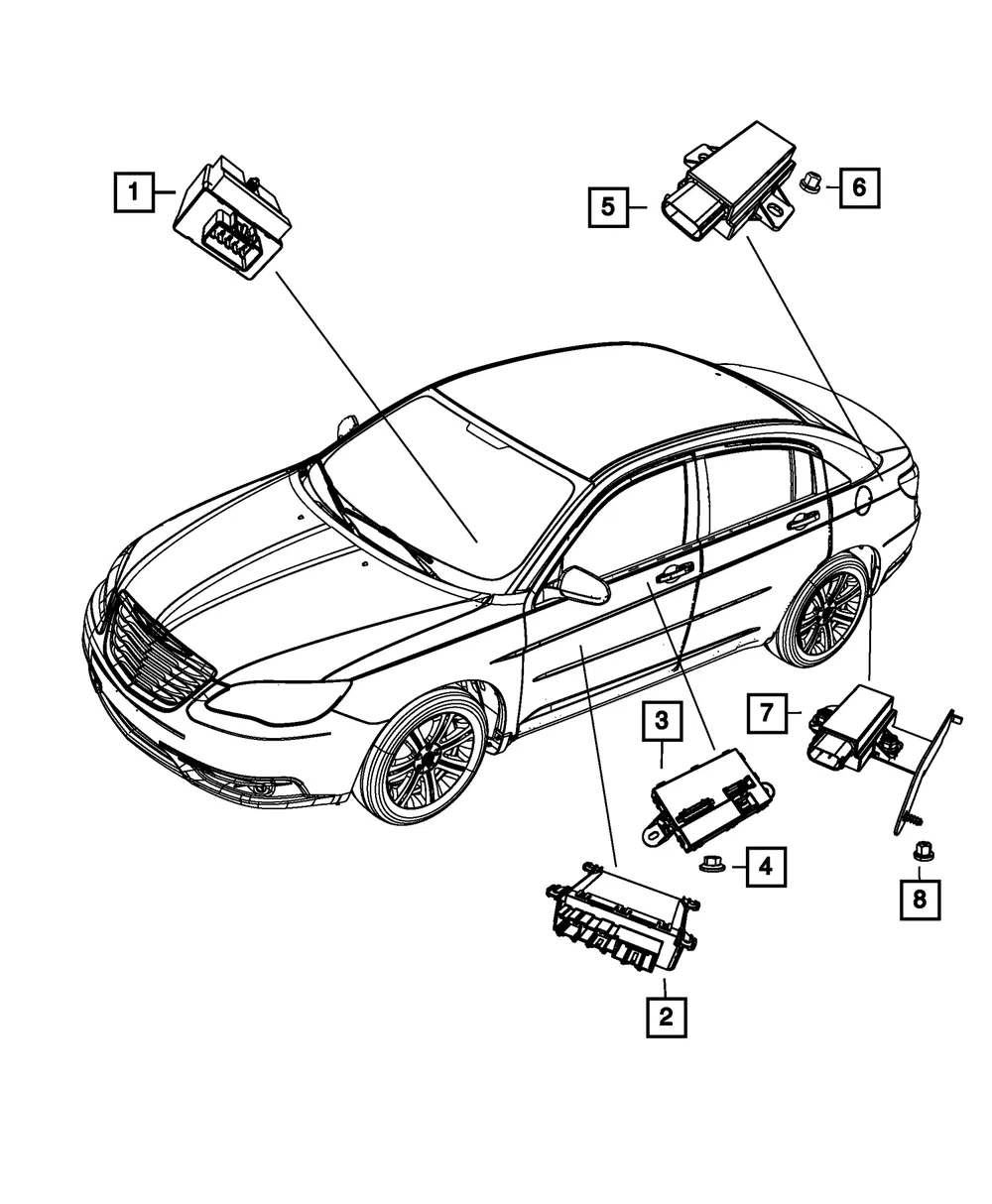 Door Module - Mopar (4602922ae)